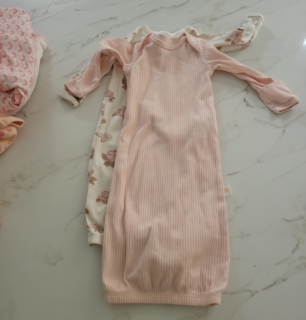 Carter's Light Pink Ribbed Sleep Gown for Kids